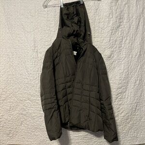 Black Puffer Jacket with Hood